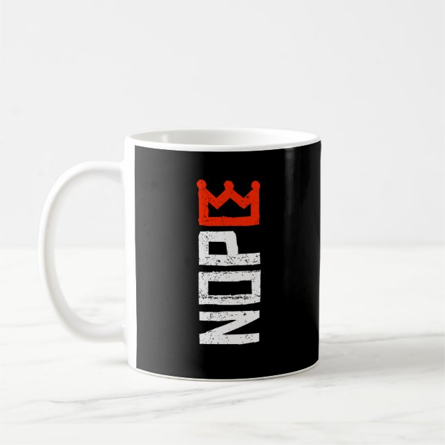 Ingen Kung-Vågrät för påvisande av fet text Kaffemugg (Vänster)