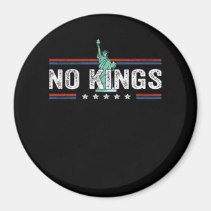 Ingen kungadag Retro klassisk design Magnet