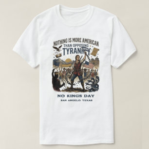 Ingen kungadag Skjorta - Anpassa med din stad T Shirt