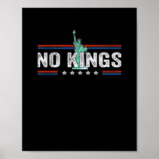 Ingen kungadags retro klassisk design poster