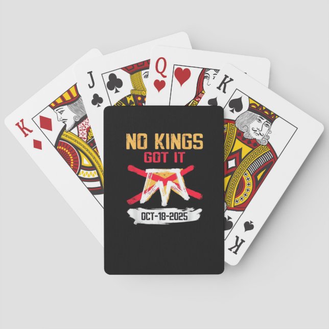 Ingen kungen Patriotisk frihet Inga kungar i Ameri Casinokort (Baksidan)