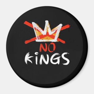 Ingen kungen Roligt citat Retro kreativ stil Magnet