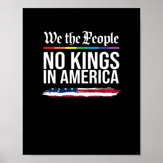 Ingen kungs dag klassisk patriotisk stil poster (Framsidan)