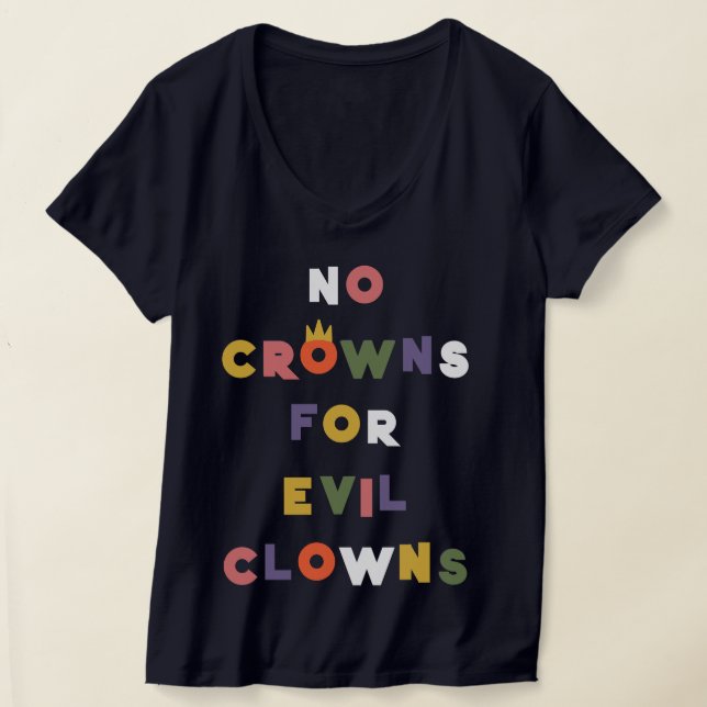 Ingen kungs dag Spara demokratin T Shirt (Laydown)