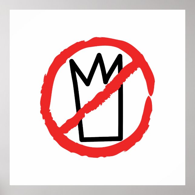 Ingen kungs logotyp poster (Framsidan)