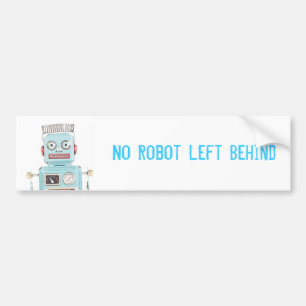 Ingen kvarlämnad robot bildekal
