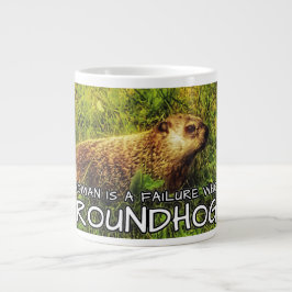 Ingen kvinna är ett misslyckande som har Groundhog Jumbo Mugg