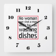 Ingen kvinna har någonsin skjutit en man. tvättar 