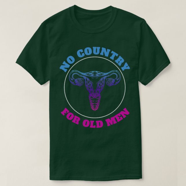 Ingen land för gammal manar t shirt (Design framsida)