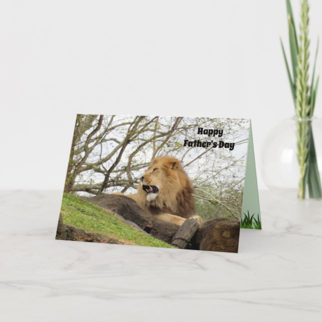 Ingen Lejon, du är bäst Pappa - Fars dag-kortet Kort (Framsida)