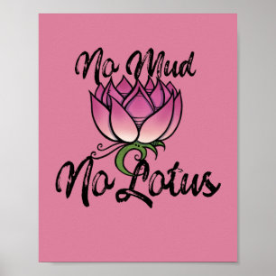 Ingen Lera-Blommar utan lotus Poster