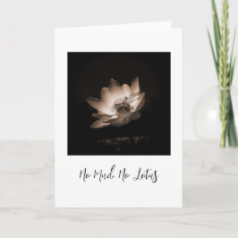ingen lera, ingen lotus, originalfotokort kort