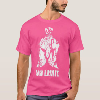 Ingen limit Spartan Helmet Gym Motivation Fitness T Shirt