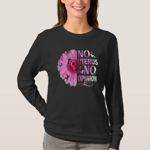 Ingen Livmoder Ingen Åsikt Kvinnors Rätt Feminist T Shirt