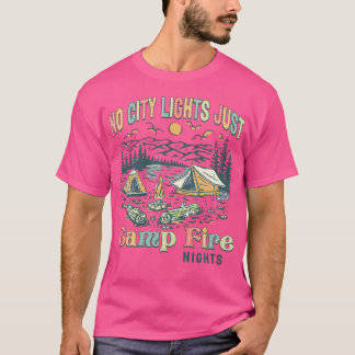 Ingen Ljus, bara Camp Fire Nights Women Manar Ret T Shirt