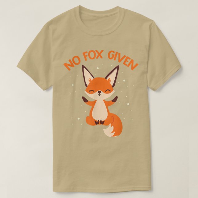 Ingen lösning för avfärgad ljus för fennec-folier  t shirt (Design framsida)
