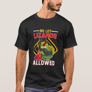 Ingen Lot Lizard tillät Trucker-design T Shirt