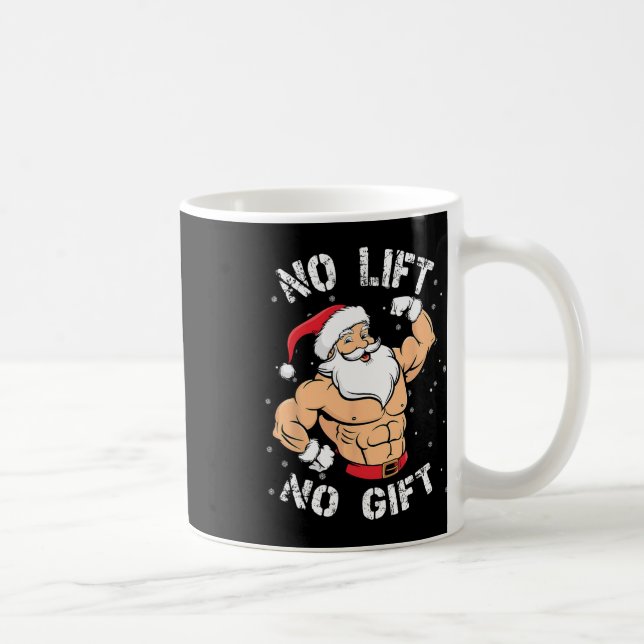 Ingen Lyft Ingen Gåva Bodybuilding Kaffemugg (Höger)
