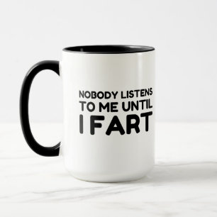 Ingen lyssnar på mig förrän jag börjar mugg