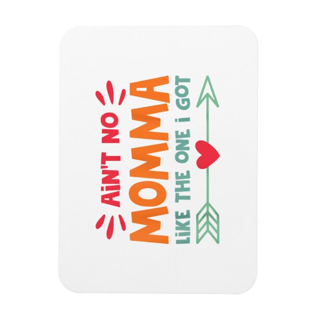 Ingen mamma som den jag Har Mamma Kärlek Retro V Magnet (Vertikal)