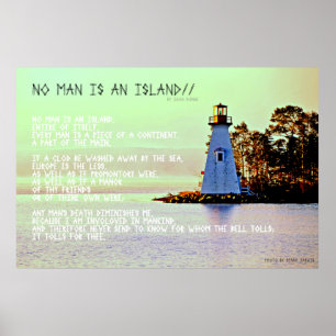 Ingen man är en ö, vid John Dunne Poster
