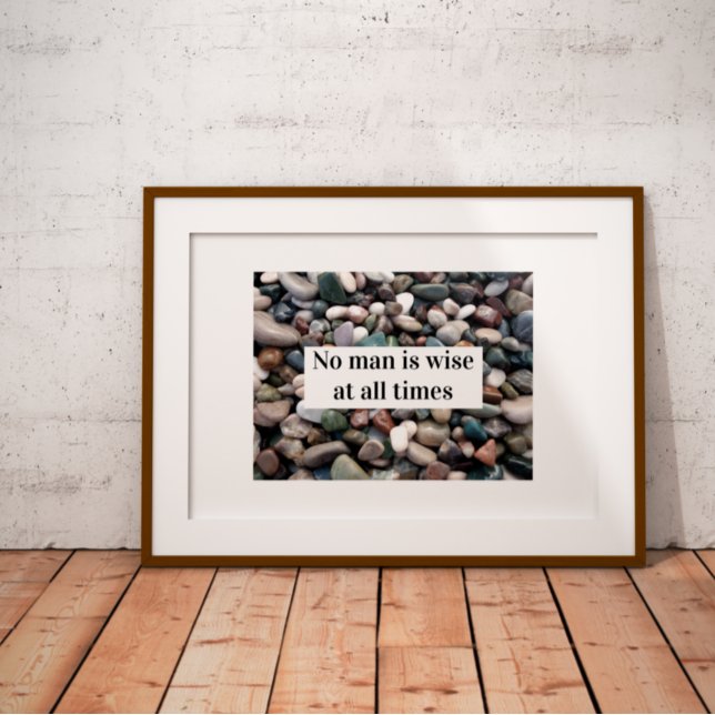 Ingen människa är alltid klok när han Poster (Skapare uppladdad)