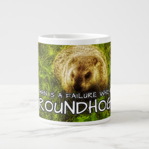 Ingen människa är ett misslyckande som har Groundh Jumbo Mugg