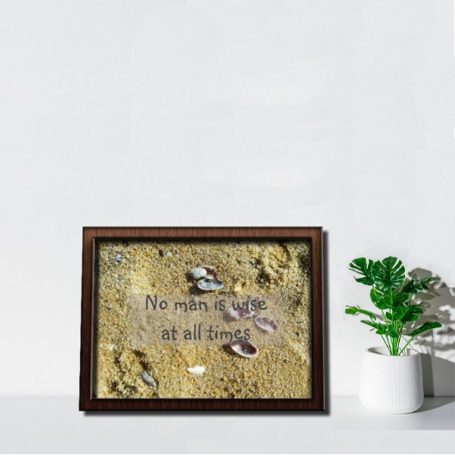 Ingen människa är klokt inspirerande ordspråk och  poster (Skapare uppladdad)