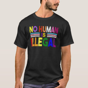 Ingen människa är olaglig, ingen människa är olagl t shirt