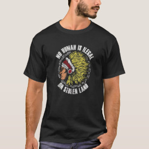 Ingen människa är olaglig på stenkolsmark t shirt