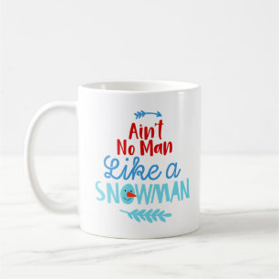 Ingen människa som en Snögubbe-kaffe Mugg - lustig