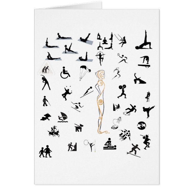 Ingen materia hur dig flyttning! hälsningskort (Framsidan)