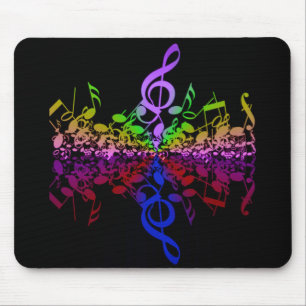 Ingen, men treble-Rainbow-Mouse Pad Musmatta