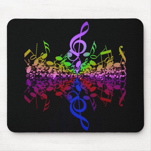Ingen, men treble-Rainbow-Mouse Pad Musmatta (Framsidan)