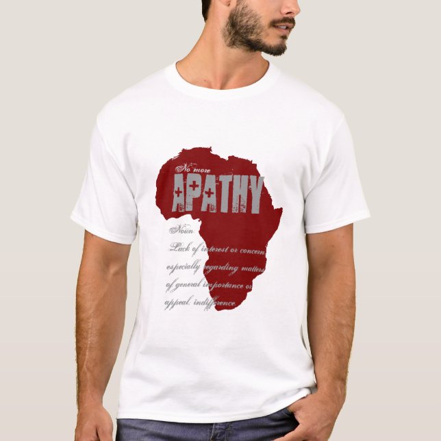 Ingen mer apati - aidsmedvetenhetTshirt Tee (Framsida)