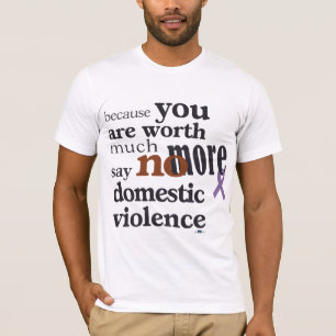 Ingen mer familjevåld tee shirt