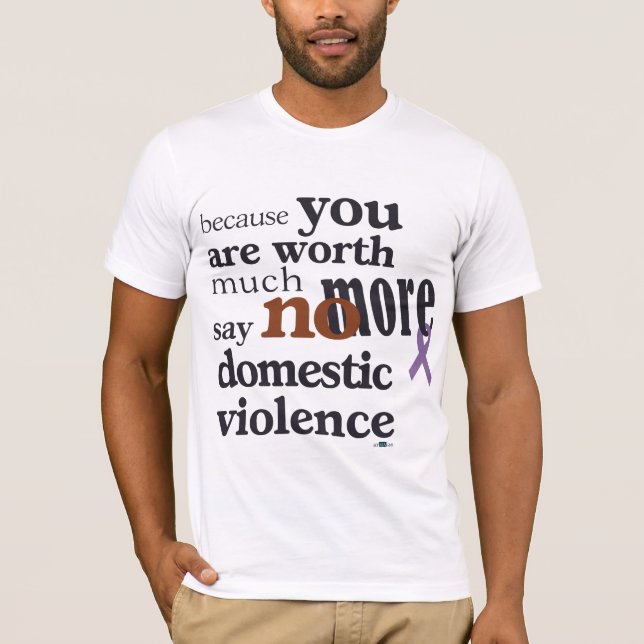 Ingen mer familjevåld tee shirt (Framsida)
