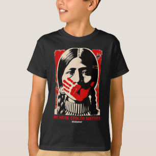 Ingen mer kunskap om Stolen Sister Red Hand Mmiw A T Shirt