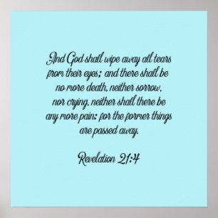 Ingen mer läsk, ingen mer smärta, kristen skrift poster