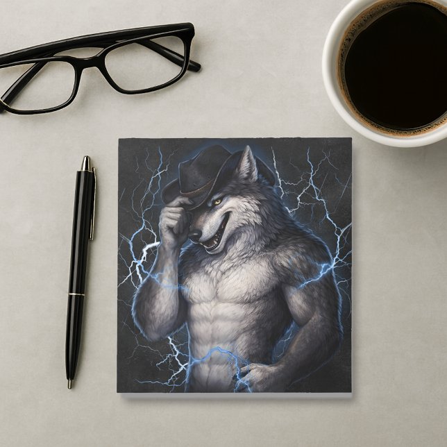 Ingen mer Mr Nice Guy Roligt Alpha Wolf Meme Brain Anteckningsblock (Skapare uppladdad)