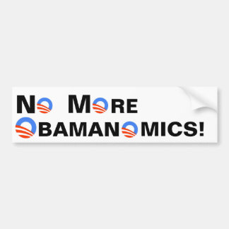 Ingen mer Obamanomics Bildekal
