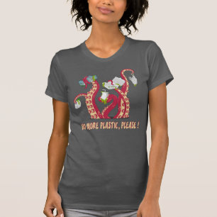 Ingen mer plast i havet! för sjöskydd t shirt