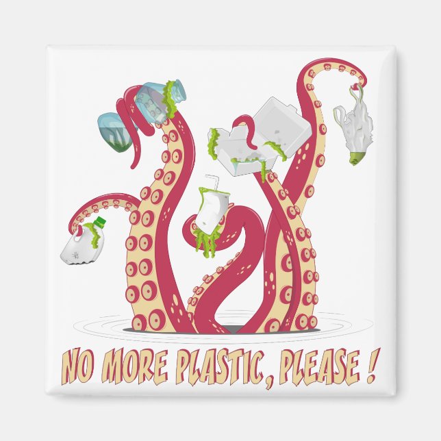 Ingen mer plast, tack! magnet (Framsidan)