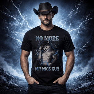 Ingen Mer Snäll Guy Rolig Alpha Varg Meme Hjärnråt T Shirt