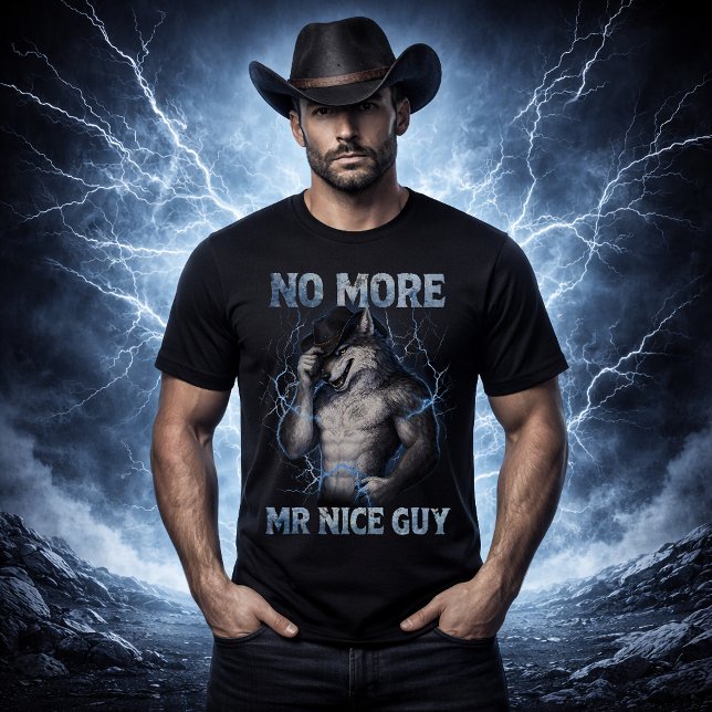 Ingen Mer Snäll Guy Rolig Alpha Varg Meme Hjärnråt T Shirt (Skapare uppladdad)