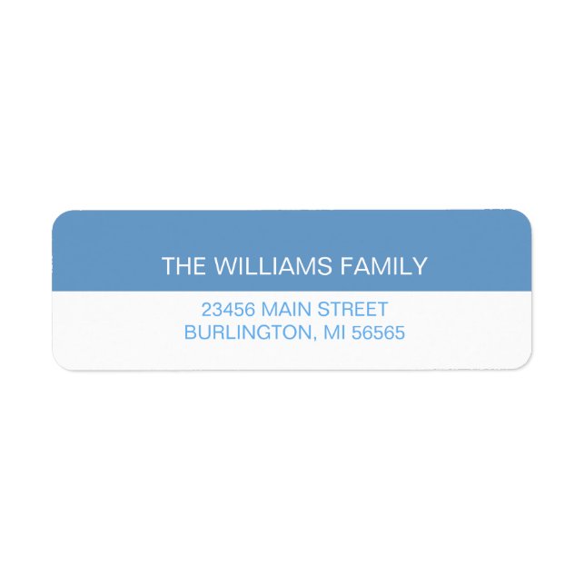 Ingen mer tyst nattmatchande Returadress Etikett (Framsidan)