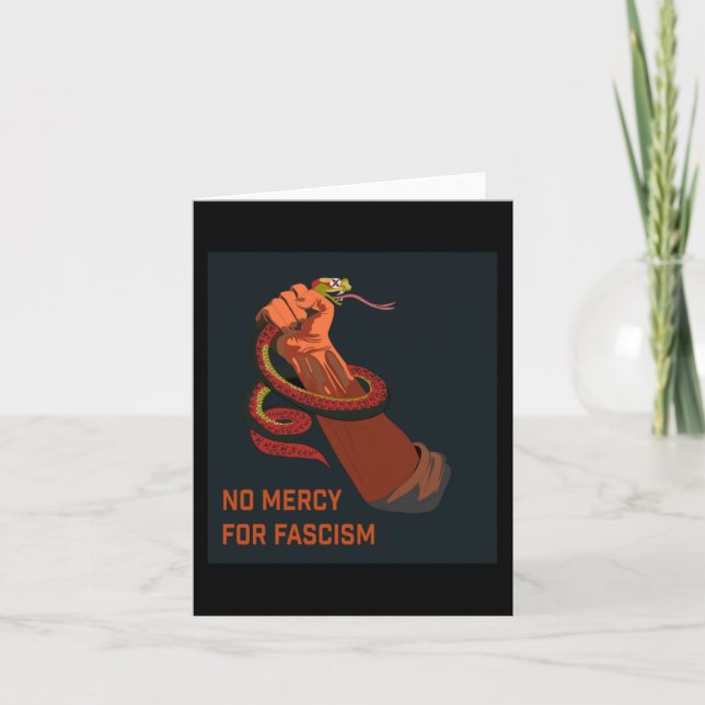 Ingen Mercy for Fascism 2025 Edition Kort (Framsida)