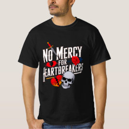 Ingen Mercy för Heartbrytare - Fet Vintage Tattoo- T Shirt