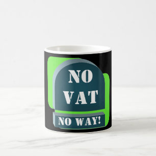 Ingen mervärdeskattskattmugg kaffemugg