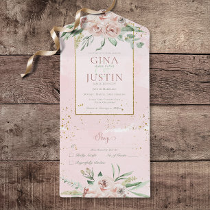 Ingen middag för Rosa ros-accenter i Rustic Guld